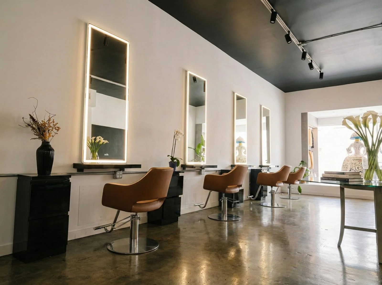 MUA Salon flagship studio interior in West Hollywood / Beverly Grove, Los Angeles